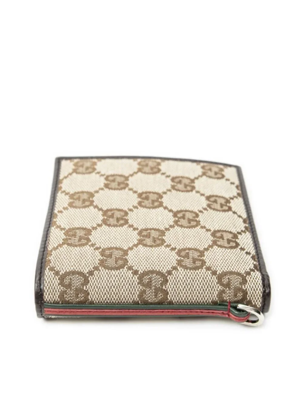 Gucci Web Bifold Wallet Beige Brown GG Canvas - Picture 3 of 5